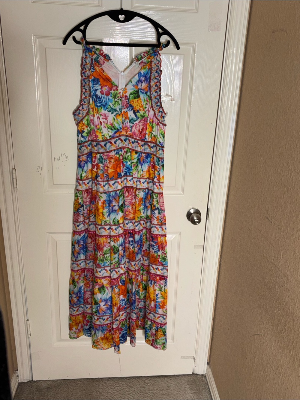 Miriam Voile Dress Ivory by Hale Bob Size Medium - Picture 10 of 10